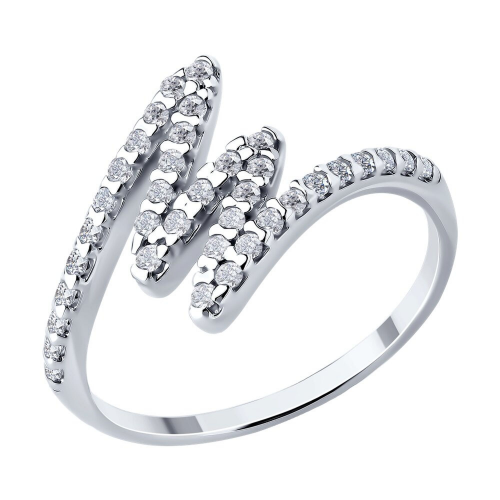 Серебряное кольцо  с фианитом