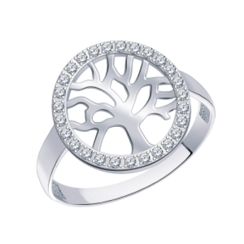 Кольцо из серебра "Дерево"