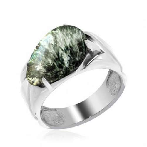 Кольцо из серебра с серафинитом